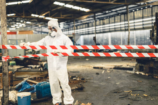 Professional Biohazard Cleanup technician working in Eureka, MO
